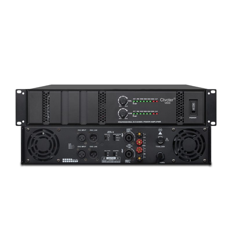 V800  双通道后级功放