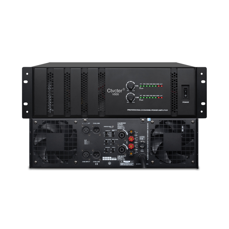 V900  双通道3U后级功放