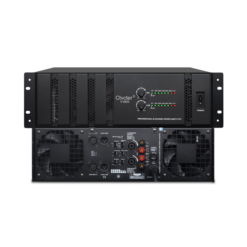 V1800  双通道3U后级功放