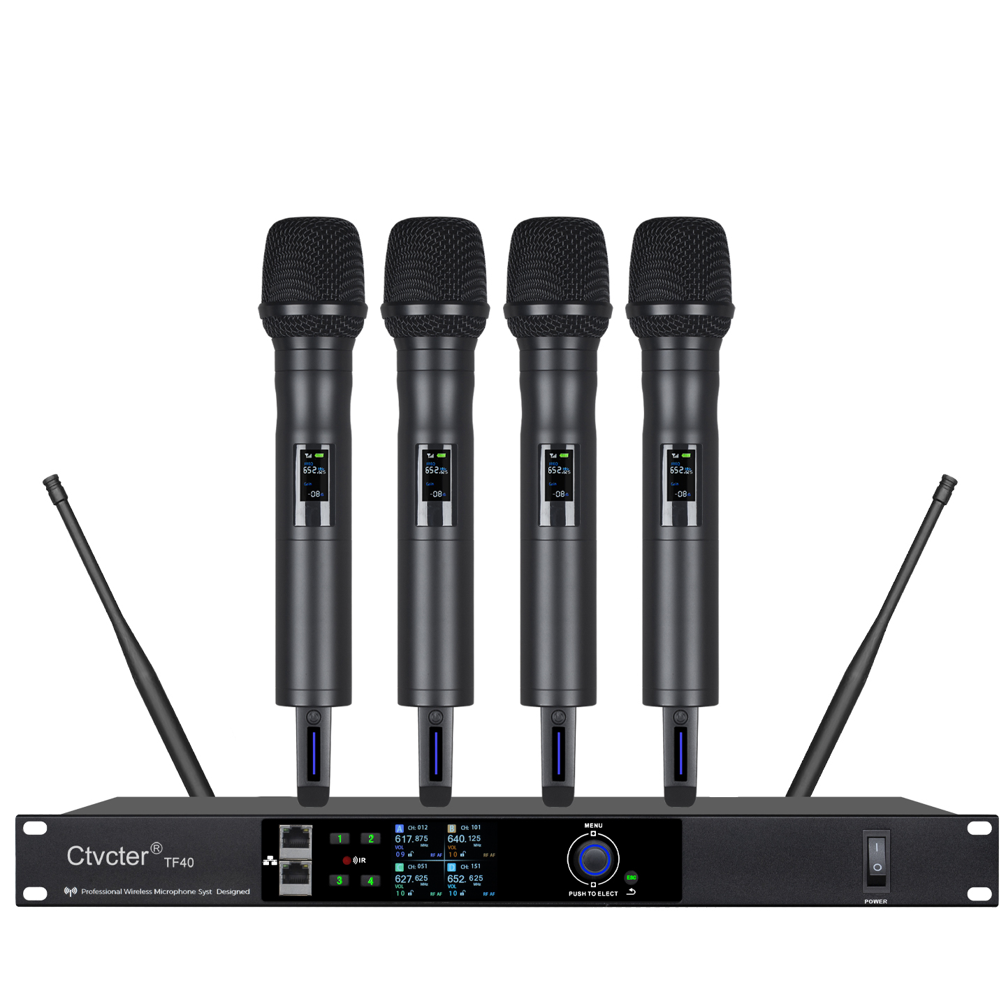 TF40一拖四无线手持话筒